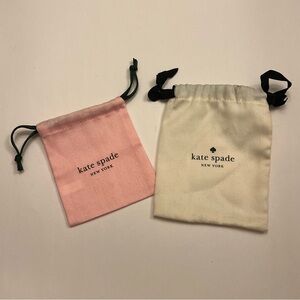 Kate‎ Spade Two Small Dustbags (pink/white)